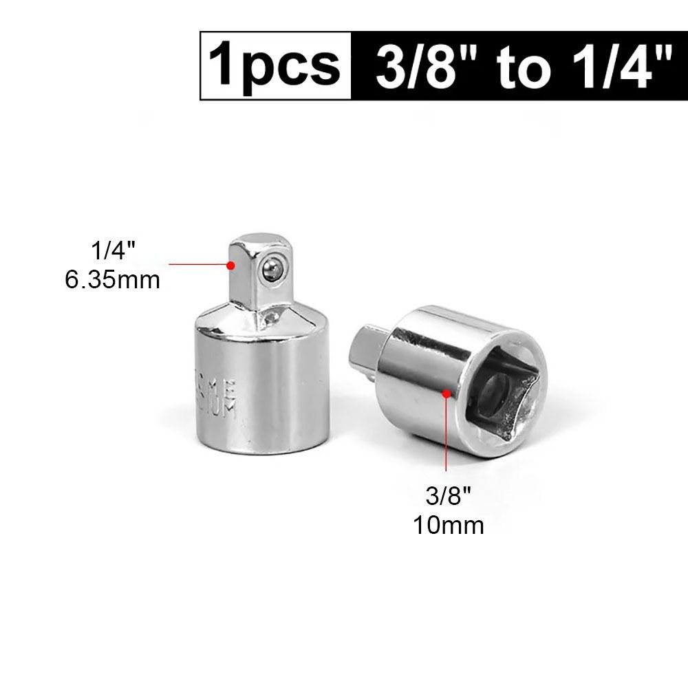 1Pcs Head Adapter Socket Adapter 1/4 3/8 1/2 Inch Socket Converter Durable Ratchet Wrench Sleeve