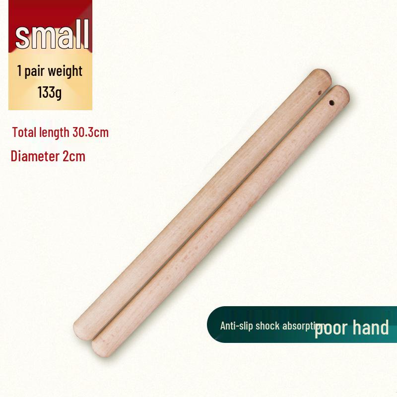 Solid Wood Drumsticks for Children's and Adult Drums - Waist, Tanggu, Gonggu, Pangu, War, and Big Drum Mallets