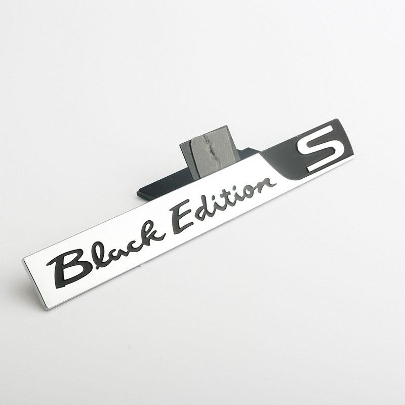 Car Black Edition S Badge Stickers Logo Black Version S Rear Trunk Decorative Decal for Lexus LX570 LX470 Modified Accessoriess AEO1