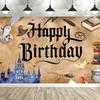 Background with Magical Magician Hat Design for Parties, Adult and Children's Party Decoration, Photography Background