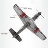 Военный истребитель P-51 Mustang, армейские развивающие строительные блоки, игрушки на день рождения, рождественские подарки