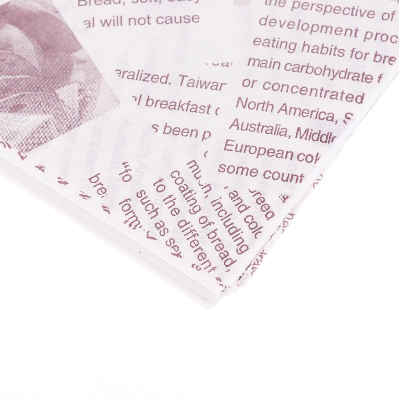 50 шт. Упаковка для выпечки Пакет для еды Жиронепроницаемый бумажный пакет Обертка для сэндвича, пончика, хлеба Гамбургер Кухонный аксессуар 18*18 см