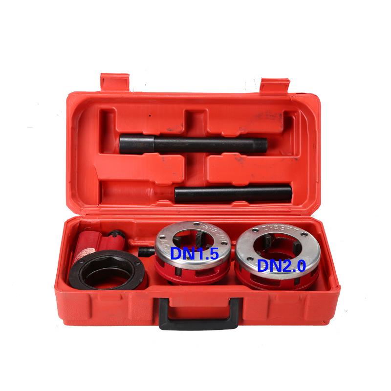 Durable 1/2-4 inch Manual Pipe Threader for Iron, Galvanized, and Water Pipes