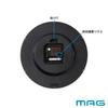 MAG настенные часы аналоговые Azusa Silent Continuous Second Arrow Natural W-742N-Z