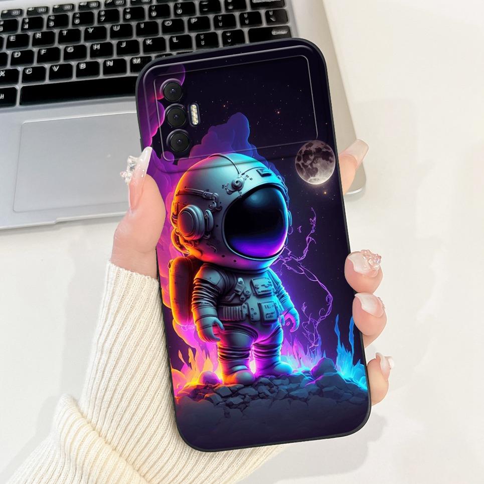 For Tecno Spark 8P Case Cute Astronaut Cartoon Panda Dragon Cover for Tecno Spark 9T India KG7H Spark8P Capa Funda Soft Silicone