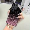 Сверкающий чехол из закаленного стекла с цветами сакуры, подходит для Samsung Galaxy S26 S25 S24 S22 S21 S20 FE/Ultra/Plus, жесткий чехол