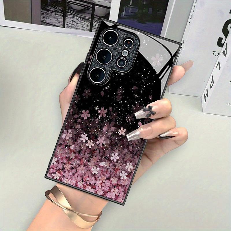 Модный стеклянный чехол для телефона с сакурой, подходит для Samsung, для Galaxy S26 S25 S24 S23 S22 S20 FE Ultra Plus 5G, противоударный