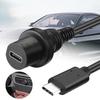 Кабель Type C 3.1/Type C 3.0/Type C 2.0 от мужчины к женщине, скрытого монтажа, для приборной панели, 1 м, водонепроницаемый, для панели приборной панели