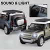 Большой 1:18 Land Rover Defender Range Rover Модель автомобиля из сплава Игрушка Металлическая литая под давлением Внедорожник Внедорожники Коллекция Звук Свет Подарки