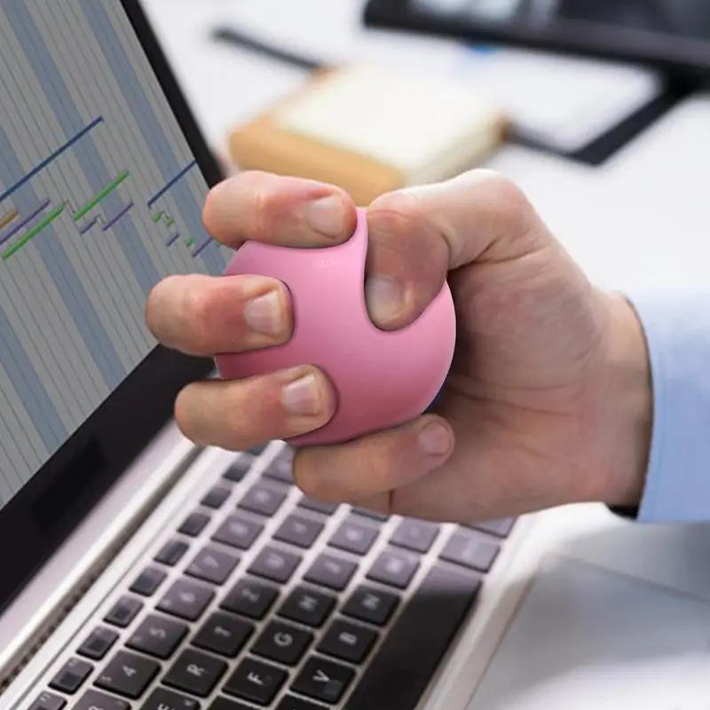 Эластичный тренажер для силы хвата пальцев, упражнения для рук, мяч для сжимания, тренажер для силы хвата рук, снятие стресса, сопротивление пальцев