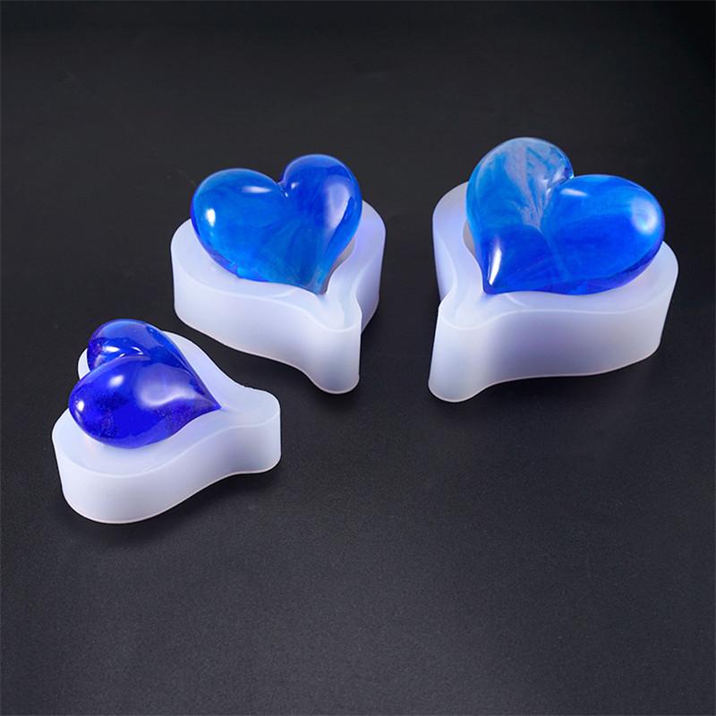 Resin Jewellry Silicone Mould Epoxy Heart Mold Craft DIY Making Pendant Casting