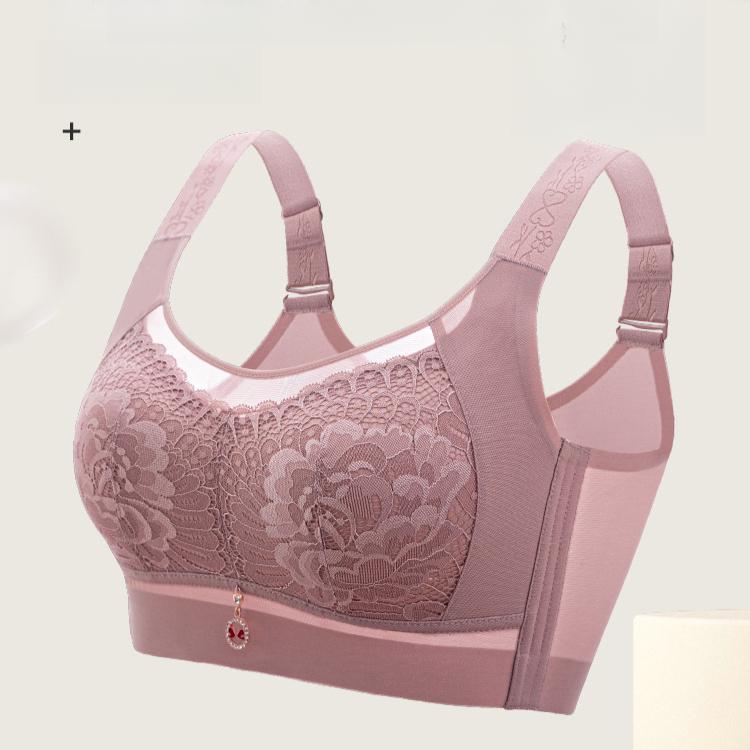 Seamless Lingerie Women's Thin Frameless Gathering Bra Beautiful Back Bra Women's Anti-sagging and Breast Retraction Bra Push Up Bra