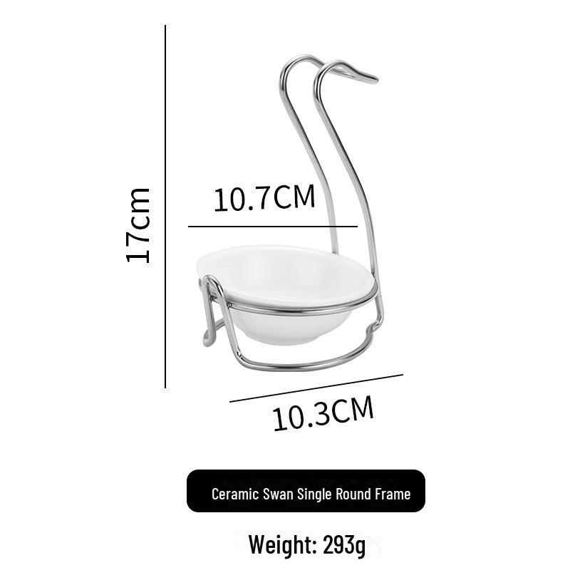 Набор из нержавеющей стали для горячих кастрюль и суповых ложек с подставкой - утолщенный дуршлаг и держатель для столовых ложек