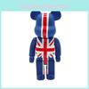 Be@rbrick Юнион Джек Жестокий Медведь Блок Медведь Кукла Обязательная Коллекционная Игрушка