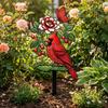 Decorative Floral Bird Garden Stake Acrylic Yard Lawn Ornament  Outdoor Lawn Use