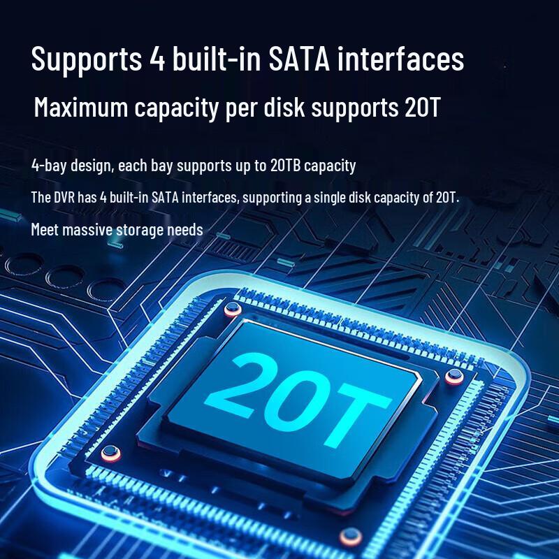Dahua 24-Channel 4-Bay PoE H.265 Network Video Recorder