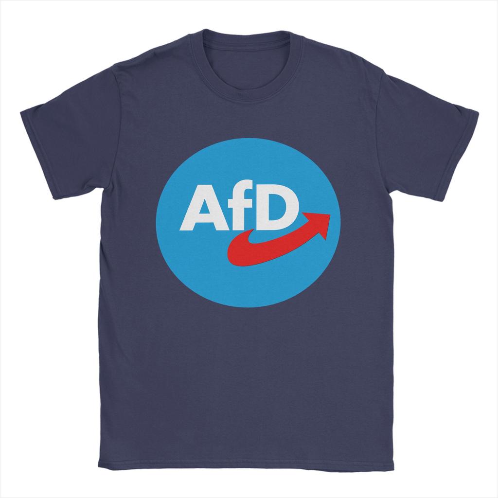 Aufkleber AfD Logo Cotton TShirt For Man Summer Vintage T Shirts ONeck Novelty Tees Oversized Printed Tops