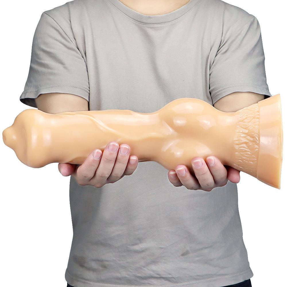 37,5 см собачий пенис Анальная пробка Фаллоимитатор для взрослых Секс-игрушки Реалистичный член Лошадь Член Фистинг Женское доминирование Привязка БДСМ Раб