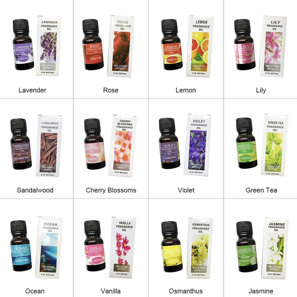 New 10ml Plant Essential Oil Water Soluble for Car Home Air Humidifier Freshener Sales Promotion