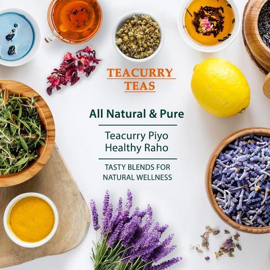 Чай Teacurry Tummy Fat (Упаковка на 1 месяц | 100 грамм россыпью) - Помогает избавиться от лишнего веса в области живота — как для мужчин, так и для женщин