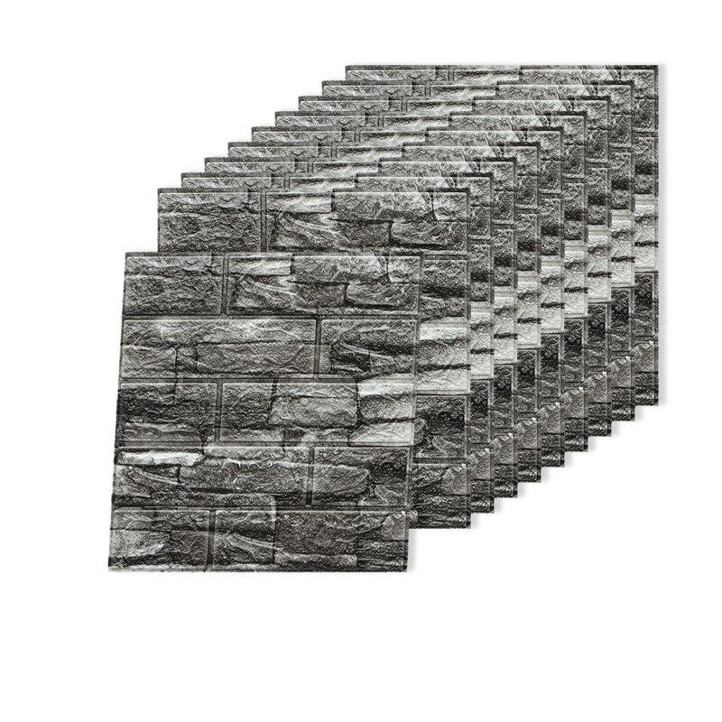 3D Трехмерные настенные наклейки Самоклеящиеся обои Декоративные наклейки против столкновений 10 шт.