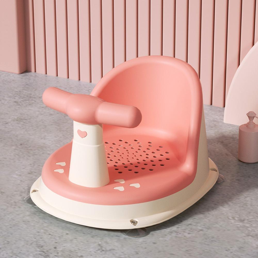 Antiskid Non Slip Bath Stool PP+TPE Bathing Chair New Bathtub Seat  Baby Play