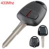433Mhz 2 Buttons Car Remote Key Fit for MITSUBISHI Outlander Pajero Montero Triton ASX Lancer