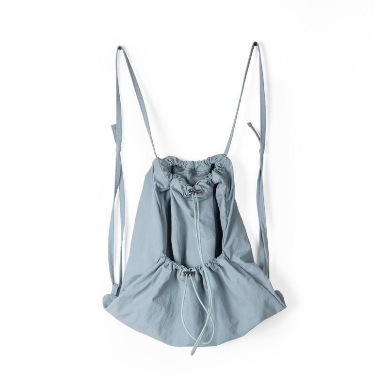 IELGY Harajuku Casual Neutral Wind Lightweight Texture Breathable Double Shoulder Nylon Backpack