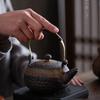 230ml Japanese Style Gilded Ceramic Teapot with Handle Vintage Kung Fu Tea Set