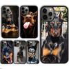 Чехол для телефона с изображением добермана для iPhone 17 Air 16 16e 15 13 14 11 12 Pro Max Plus  coque fundas Оболочка
