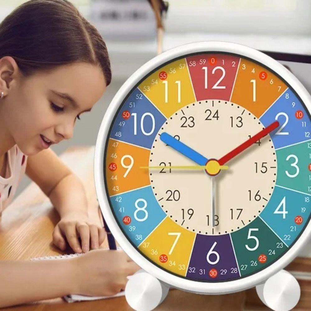 Desktop Decoration Mute Alarm Clock Small Silent Children Clock Creative Electronic Clock Early Education