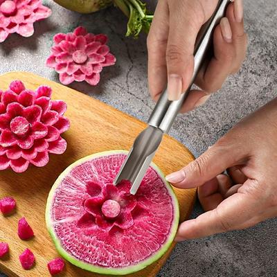 Нож для резьбы по дереву из нержавеющей стали, бытовой нож для резьбы по фруктам и овощам, кухонные гаджеты, новый набор для резьбы по дереву в форме лепестка