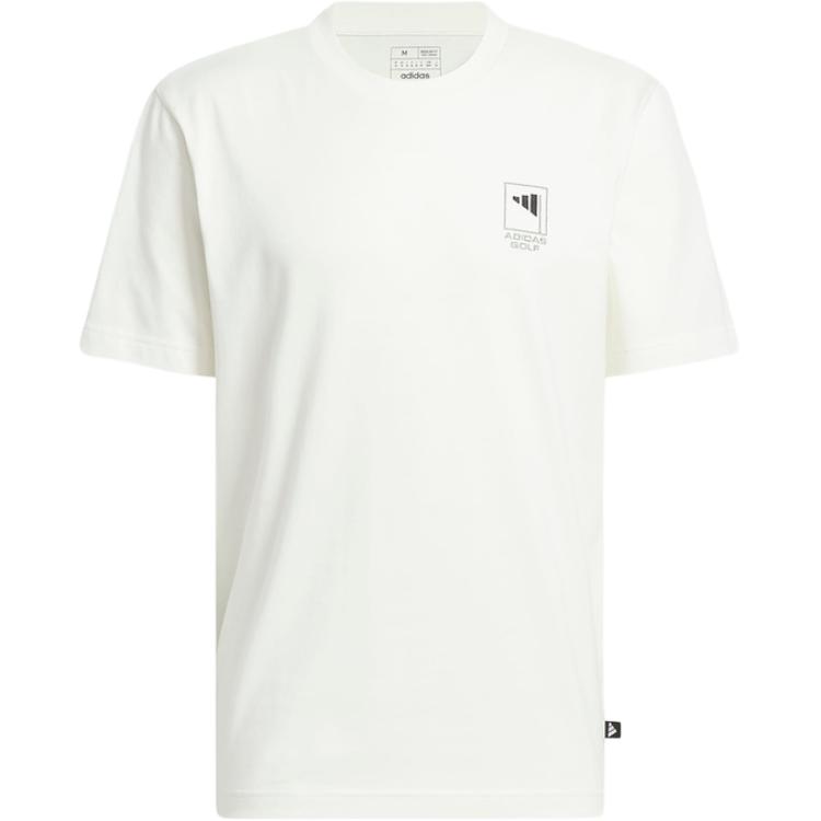 Adidas Мягкая и удобная универсальная футболка с круглым вырезом и коротким рукавом, мужские топы, белая JI9461