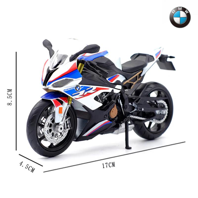 MotoGP BMW S1000RR Гоночный мотоцикл Симуляция Изысканный литой и игрушечный автомобиль RMZ city 1:Модель коллекции 12 сплавов