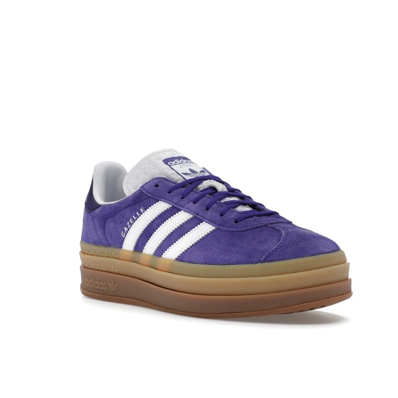 Adidas Gazelle Bold Energy Ink Gum Women Sneakers Blue Cloud-White Collegiate-Purple IE0419