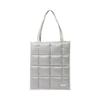 Francfranc Silver Quilted PC Tote Bag for 13-16 Inch Computers