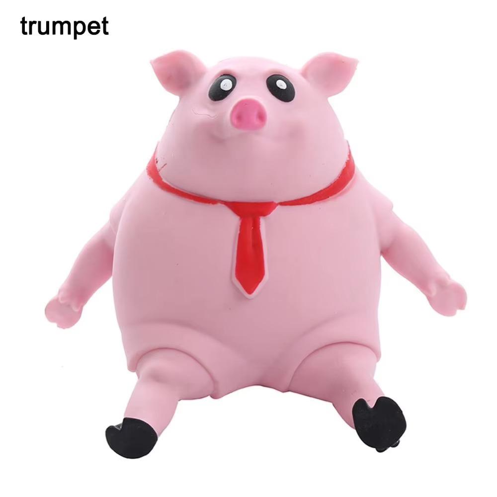 2026 Lovely Cartoon Squeeze Pink Pigs Antistress Toy Elastic Thickened Squeeze Animal Dolls Squeeze Antistress Toy Children Gifts