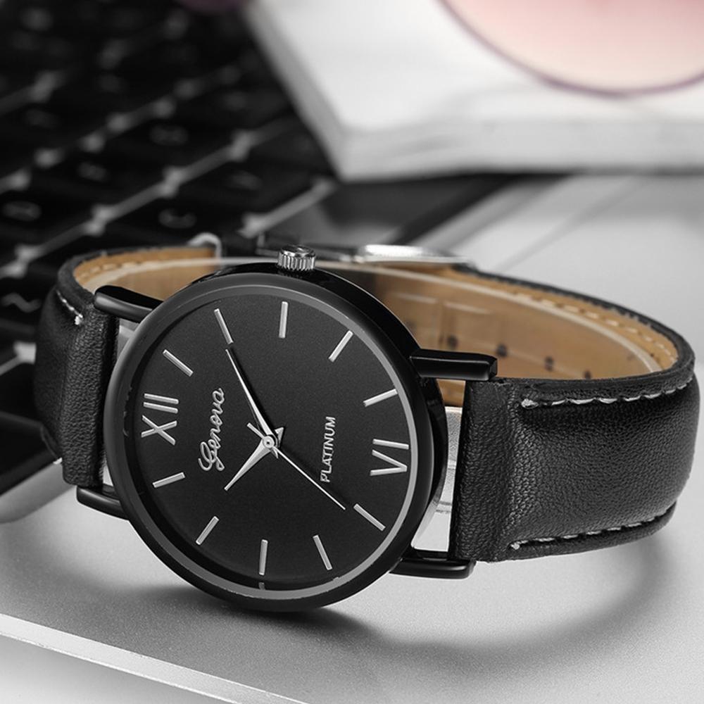 Men Watch Leather Sports Minimalism Fashion Rose Gold Dial Quartz Casual Electronic Mens Watches Male Clock Orologio Uomo
