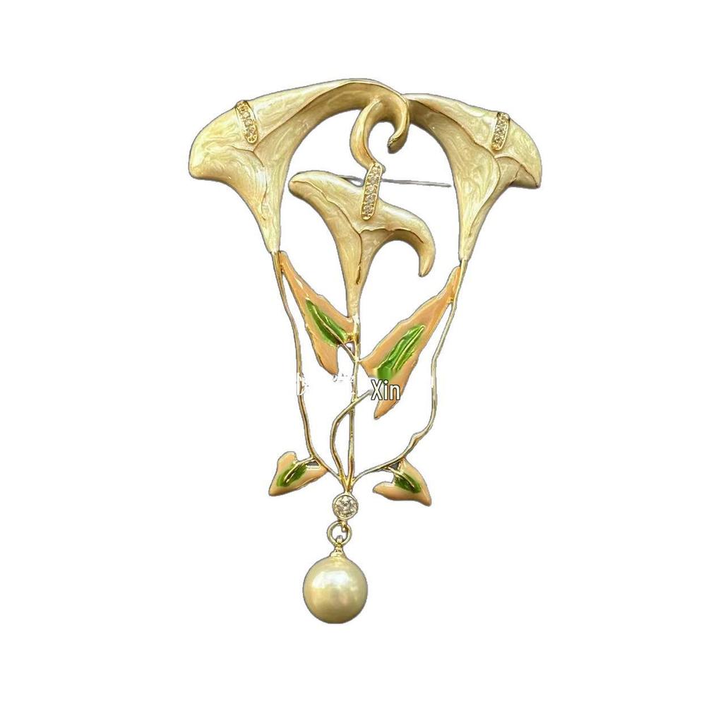 Ретро Западная Эмалированная Брошь: Лацкан-булавка с эффектом капель масла для костюмов и пальто