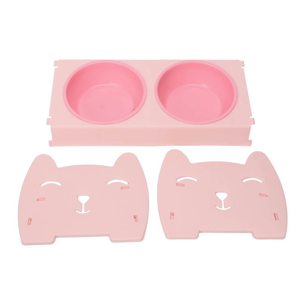 Двойная миска для корма для домашних животных, пищевая, непроливаемая, большая емкость, двойная миска для собак и кошек для маленьких и средних собак