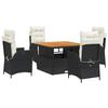 VidaXL Садовый обеденный комплект с подушками 5 шт., Стол для террасы, Комплект мебели для патио, Мебель 3277438