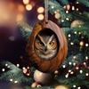Festival Owl Styles Christmas Tree Hanging Ornament Craft of Sturdy 2D Acrylic Accessory for Home Decoration Use