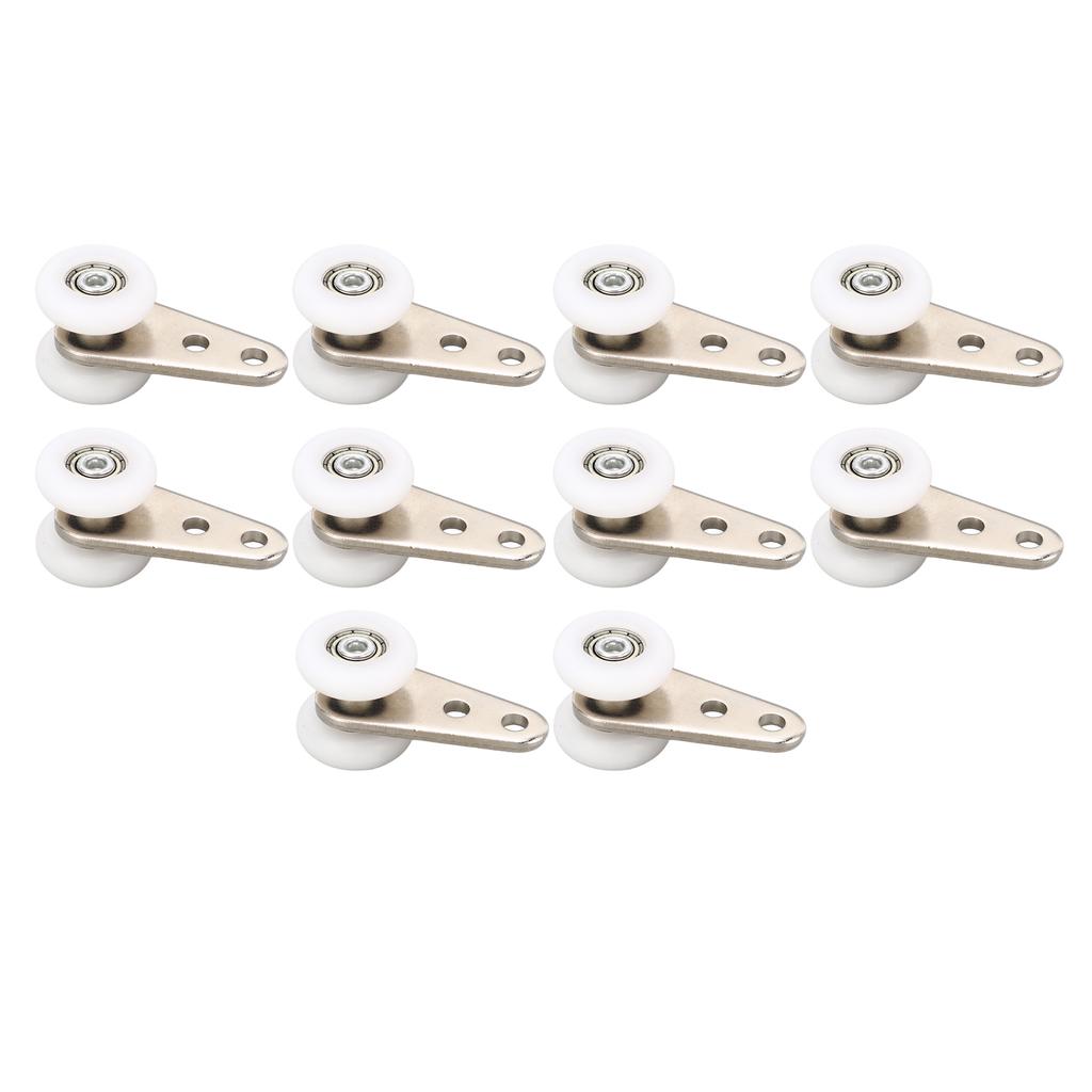 10 шт. 23 мм нейлоновый шкив кронштейн из нержавеющей стали подвесное колесо ролик для раздвижной двери окна белый