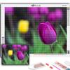 Алмазная картина Цветы Тюльпаны Алмазная мозаика Ремесло Алмазная вышивка Картина