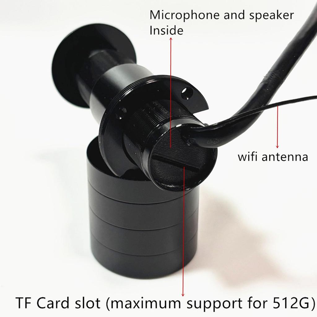 Acogedor Door Peephole Camera with 5MP HD AI Algorithm Model and WiFi Smart Video Monitoring and Person Privacy Protection and Audio Resolution,