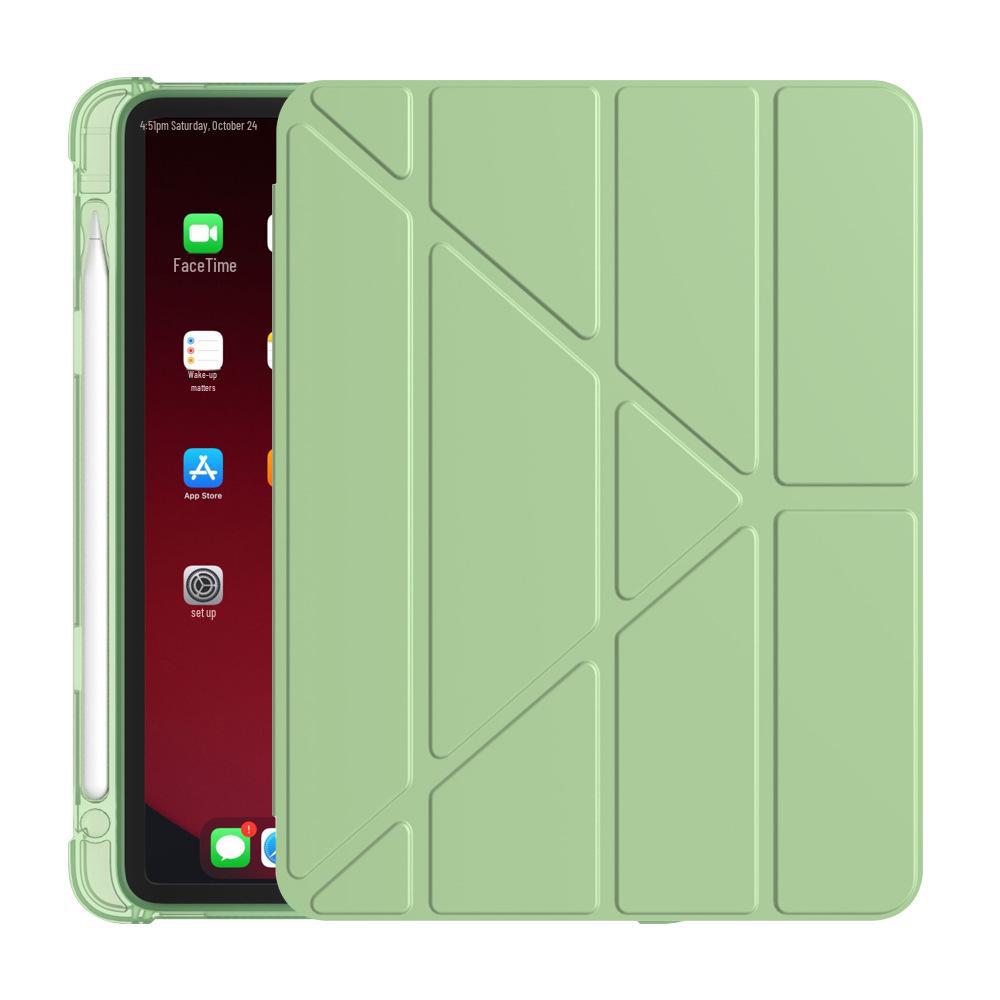 Чехол из натуральной кожи для iPad Air 6 10,9" с защитой от падений, слотом для ручки и силиконовой подушкой безопасности для планшета 10,2"