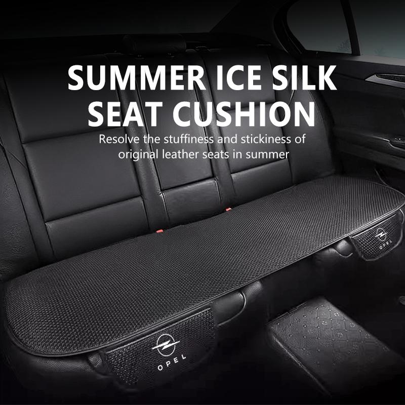 AAJB1 For Opel Soft Car Logo Ice Silk Seat Cushion Pad Protector Cover Insignia Corsa Grandland Antara Zafira Mokka Ampera