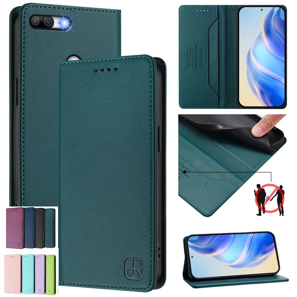 Для Huawei P20,P30,P40,P50,P60,P Smart 2019,Honor 9 Lite,X6,X8,X5b,X9b,X50,X60,... Премиальный чехол-кошелек из искусственной кожи, ударопрочный и с блокировкой RFID