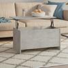 VidaXL Coffee Table Concrete Grey 102x55.5x52.5 Cm Engineered Wood 809669