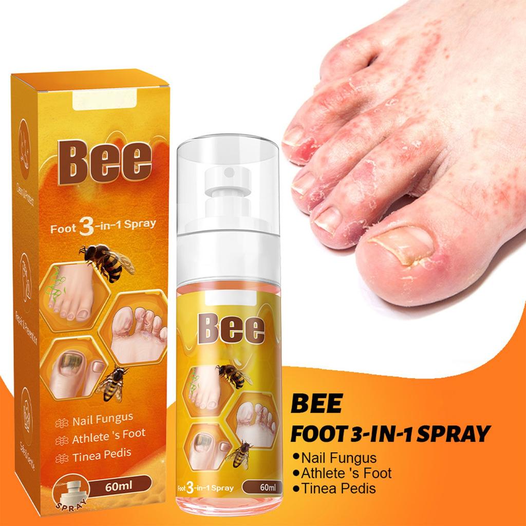 Спрей для ногтей Bee Nail Growth Oil Масло для ногтей Mycosis Care For Nail Mycosis Foot Mycosis Red Brown Foot 60 мл